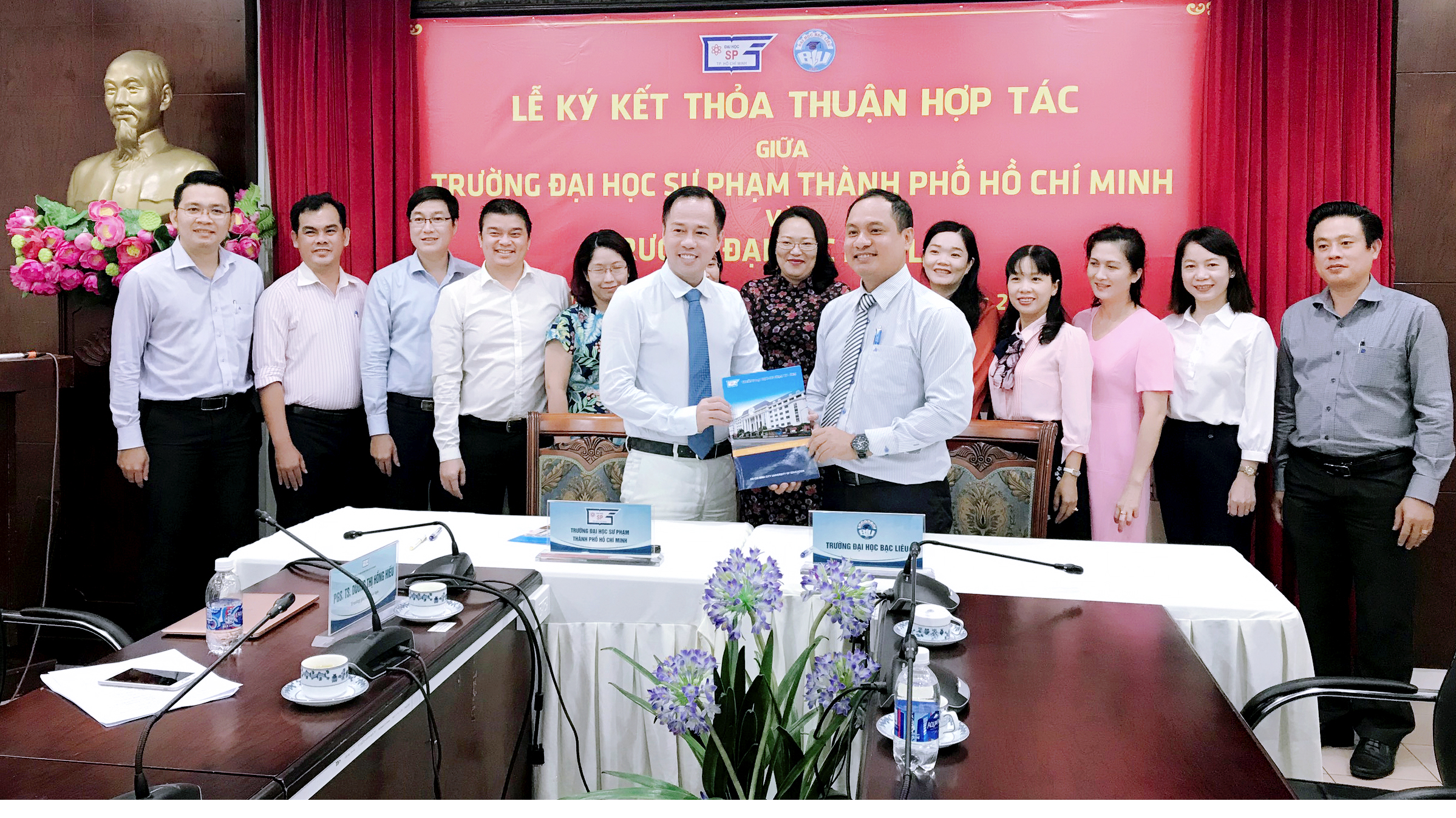 Lễ ký hợp tác giữa Trường Đại học Bạc Liêu và Trường Đại học Sư phạm TP Hồ Chí Minh