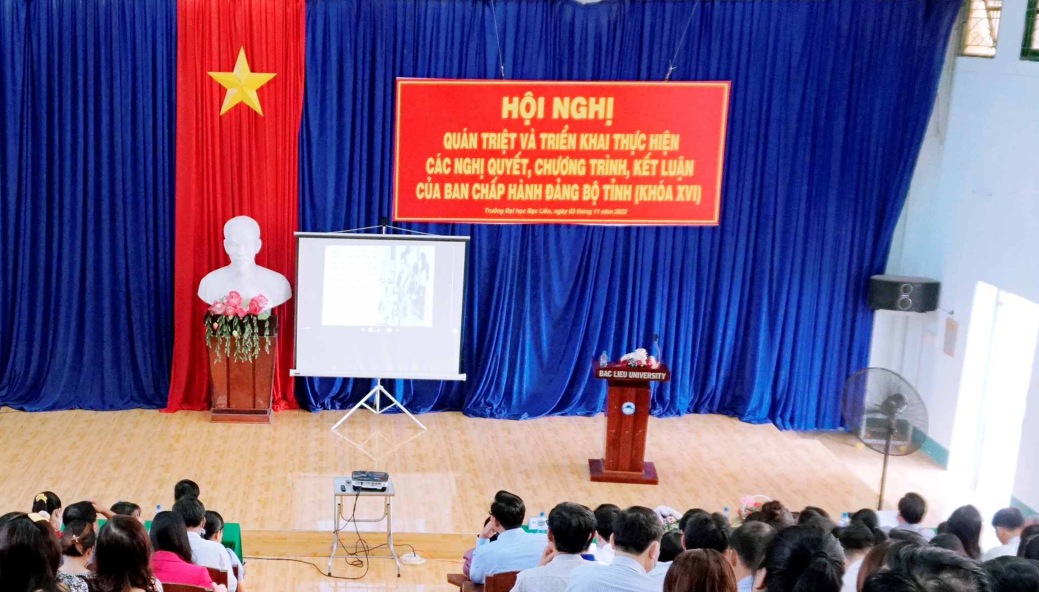 Đảng bộ Trường Đại học Bạc Liêu tham dự Hội nghị triển khai Nghị quyết, Kết luận, Chương trình của Tỉnh ủy Bạc Liêu (Khóa XVI)
