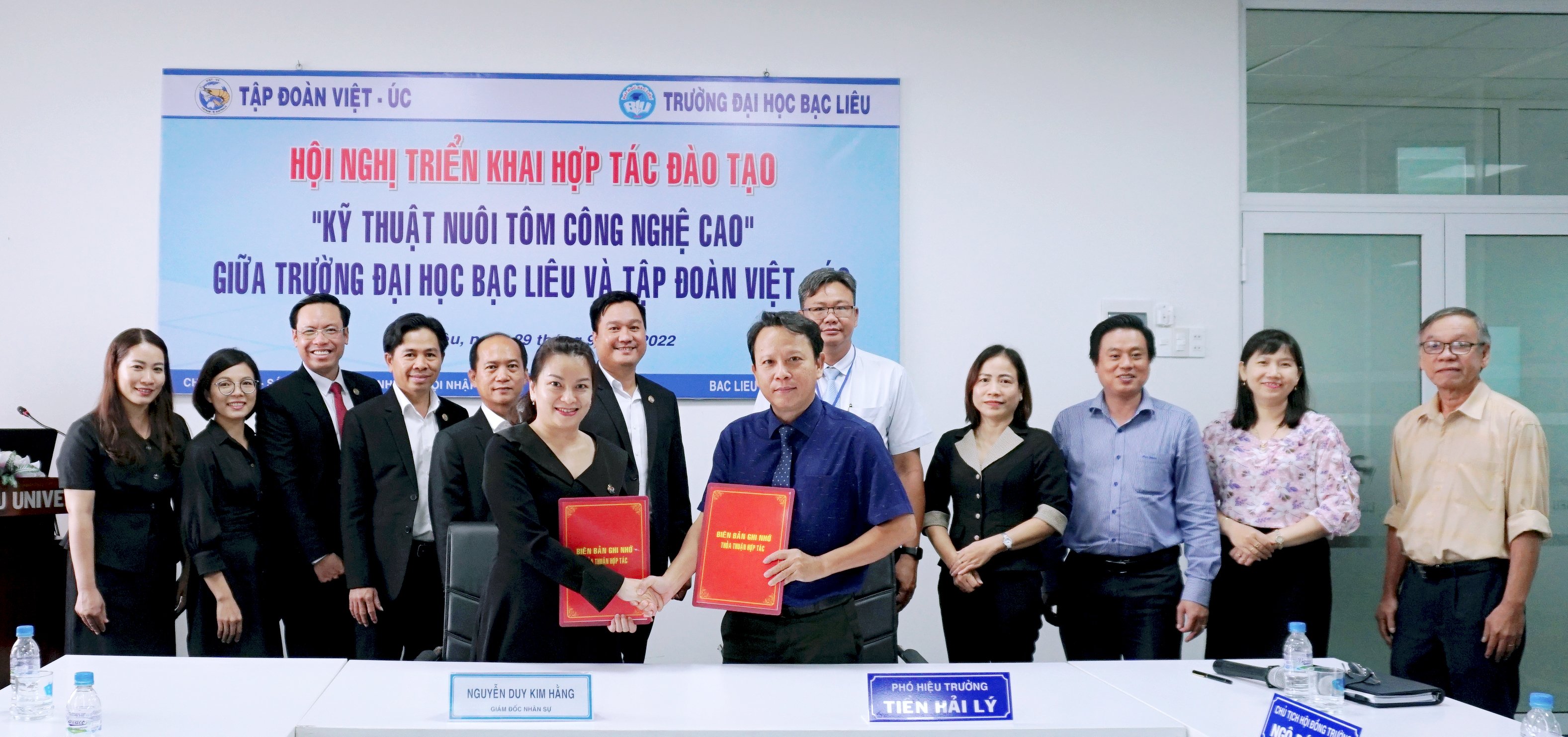 Hội nghị triển khai Hợp tác đào tạo “Kỹ thuật nuôi tôm công nghệ cao” giữa Trường Đại học Bạc Liêu và Tập đoàn Việt – Úc