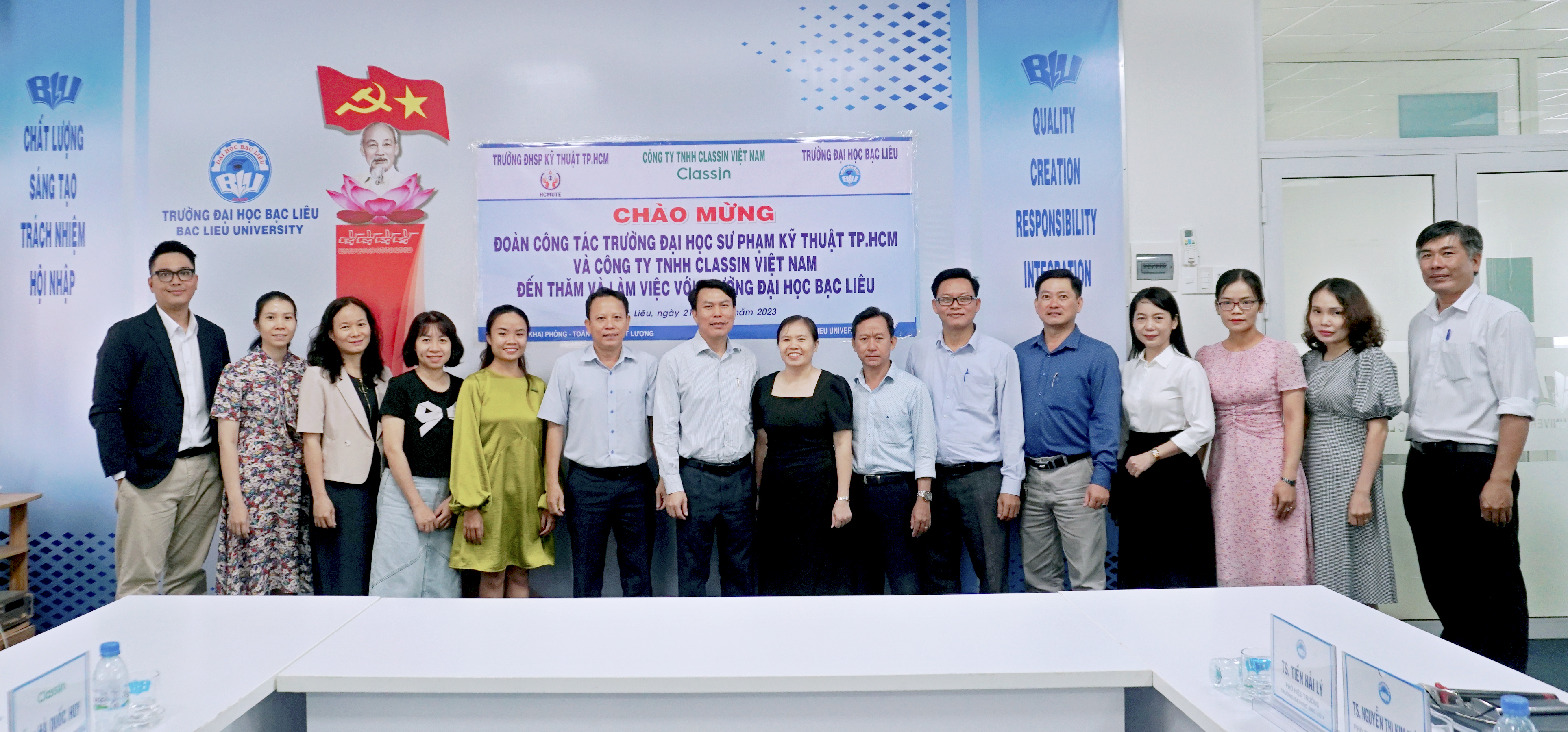 Tiếp đón Đoàn công tác Trường Đại học Sư phạm Kỹ thuật TP. HCM và Công ty TNHH ClassIn Việt Nam