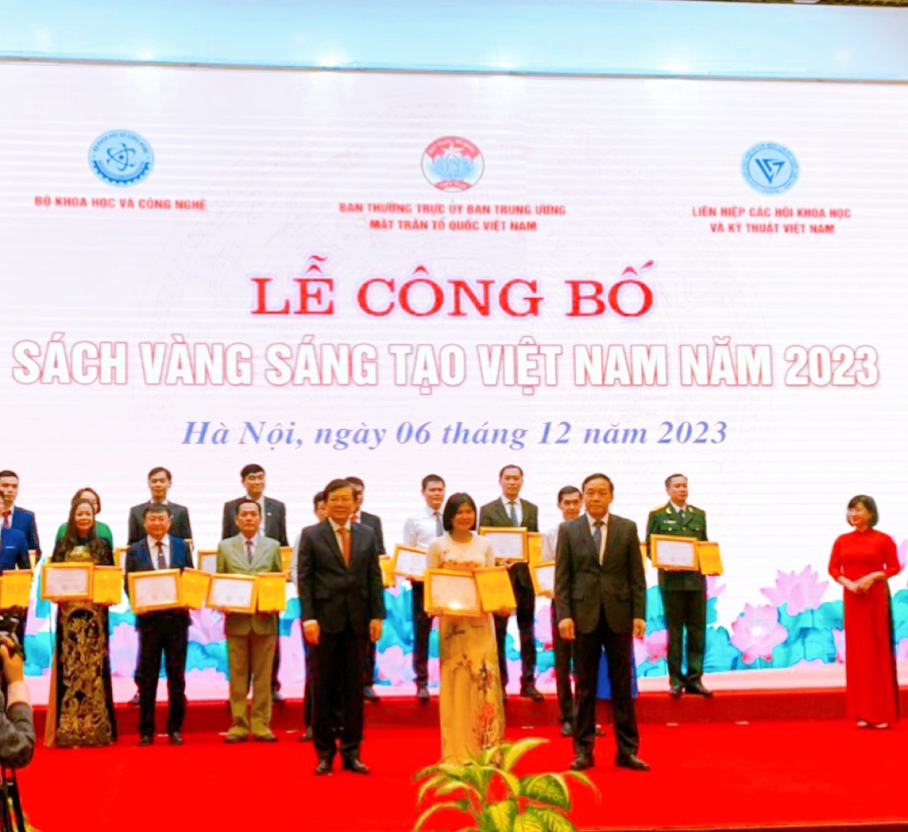Giảng viên Trường Đại học Bạc Liêu có công trình, giải pháp khoa học được công bố, vinh danh trong Sách vàng Sáng tạo Việt Nam năm 2023