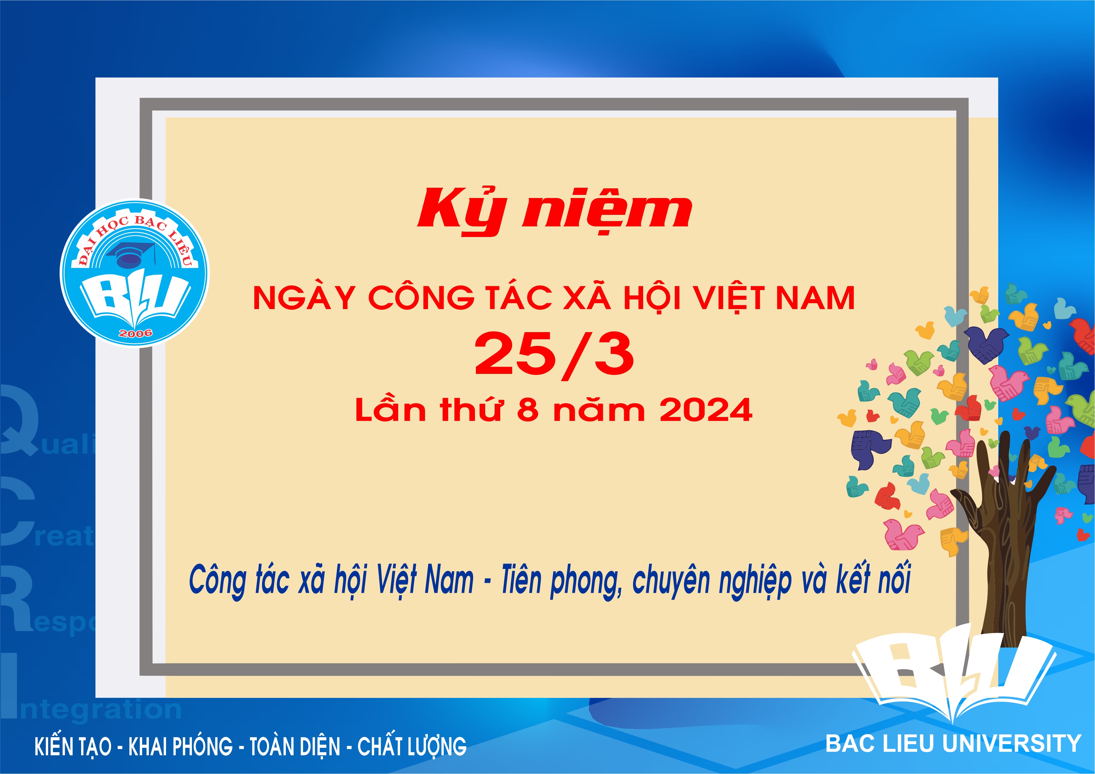 Kỷ niệm Ngày công tác xã hội Việt Nam (25/03) - Lần thứ 8 năm 2024